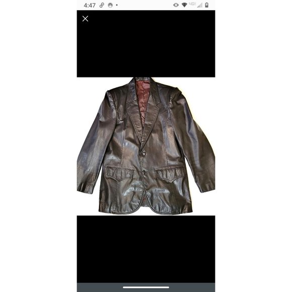 Vintage Pioneer Wear Men's Sport coat Leather Jacket Size 42L - Picture 2 of 10